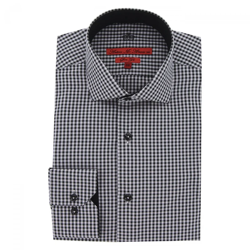 Chemise homme 100% coton à carreaux coupe cintrée CHECKY Andrew Mac Allister