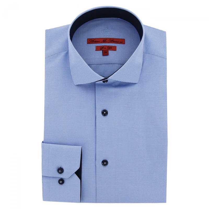 Chemise homme vichy 100% coton coupe cintrée CHECHY Andrew Mac Allister
