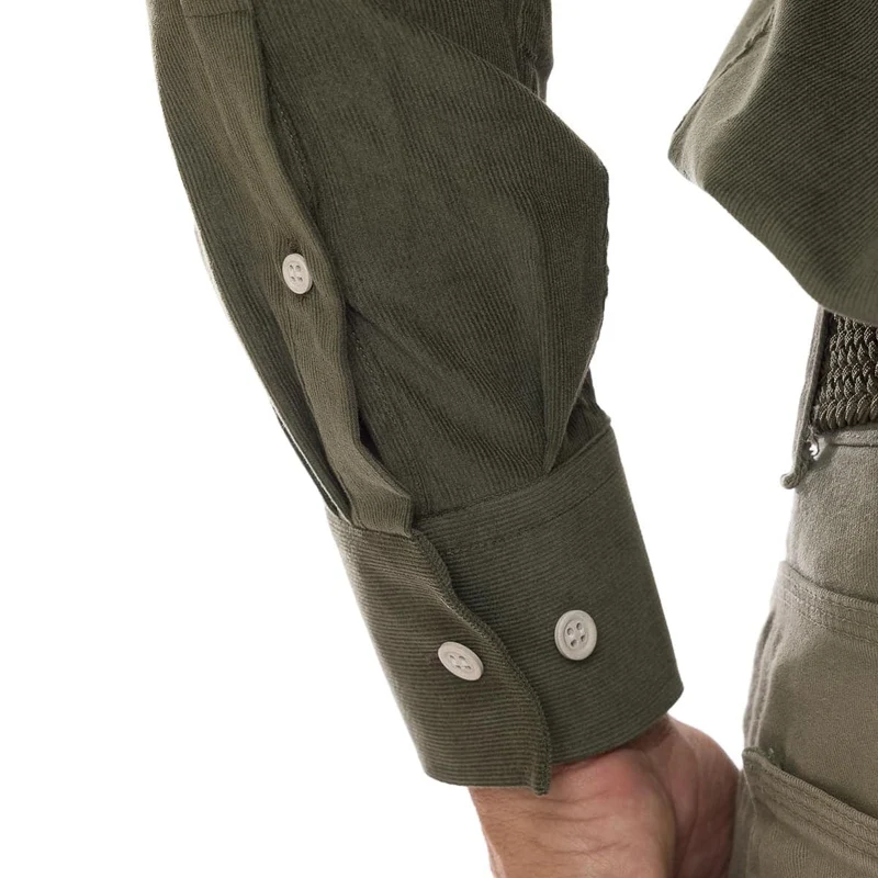 Chemise française Velours Kaki
