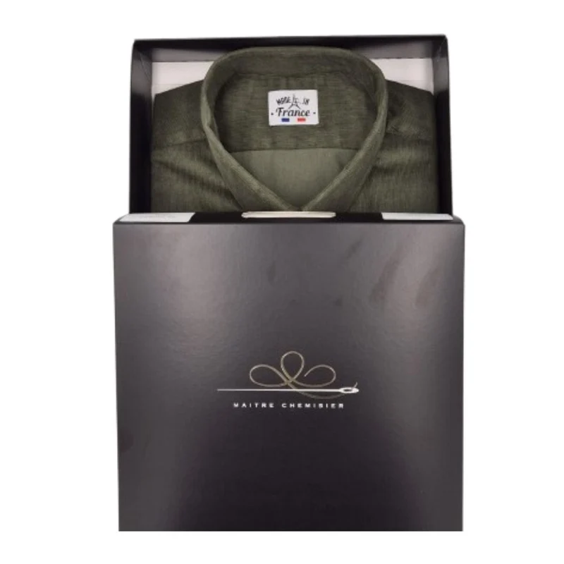 Chemise française Velours Kaki