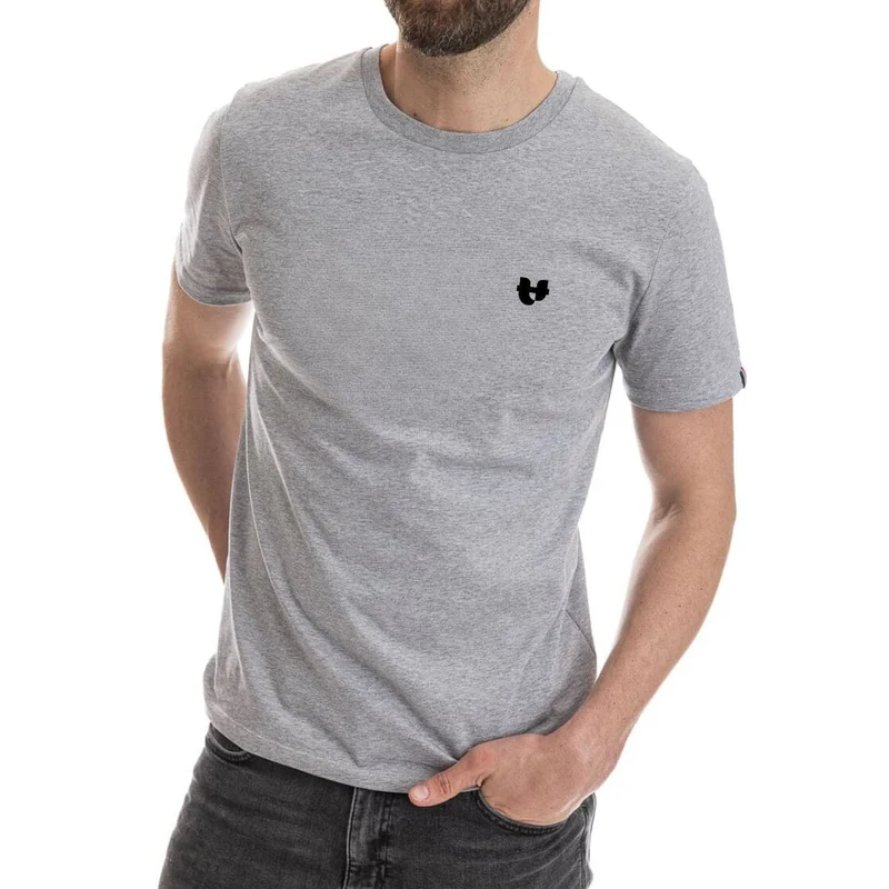 T-shirt Homme Gris - Cœur