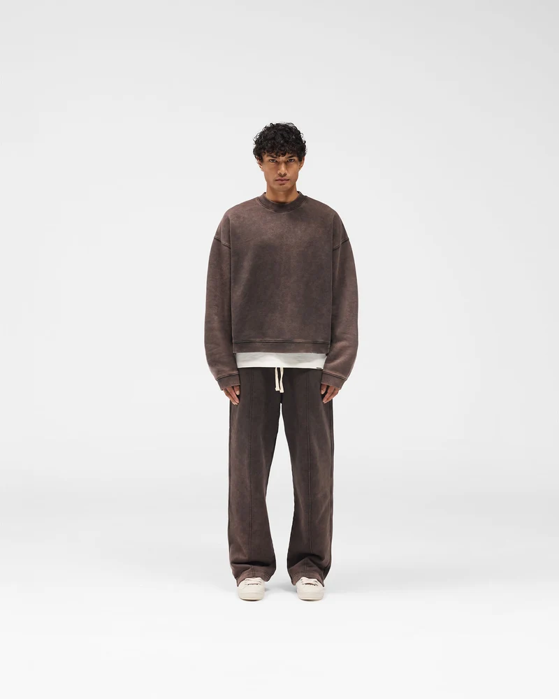 Initial Boxy Sweater - Coffee