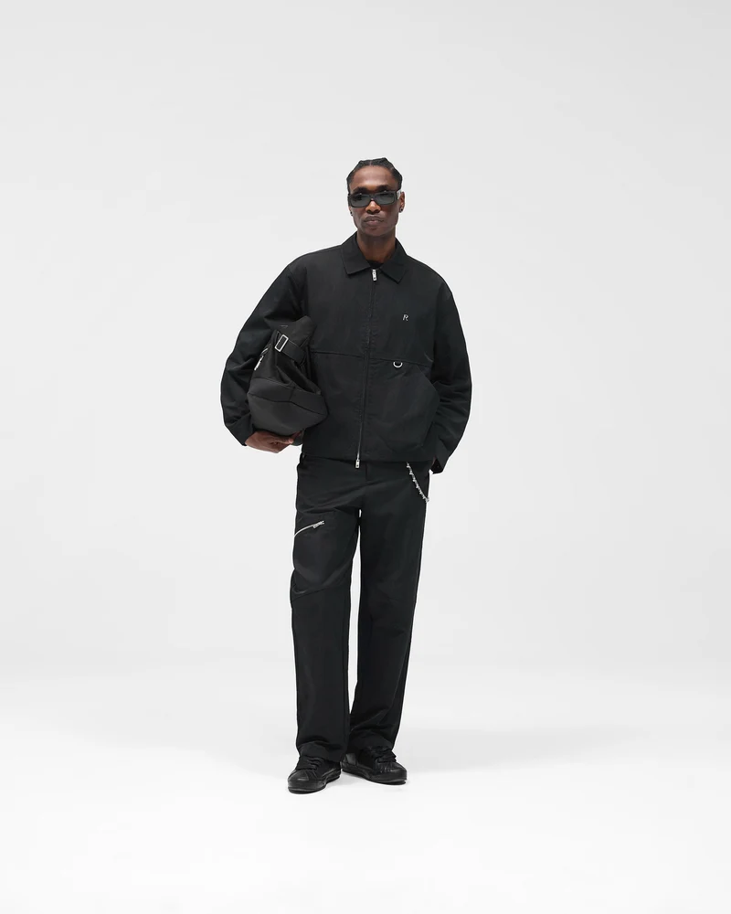 Nylon Overshirt - Jet Black