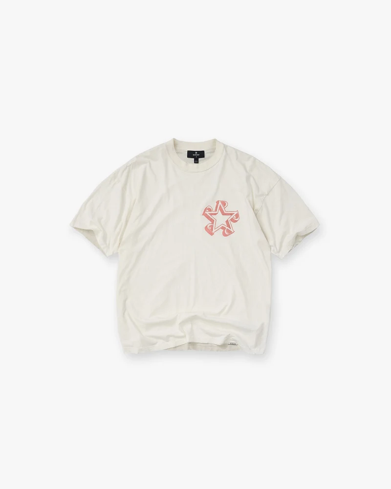 Initial Star T-Shirt - Flat White