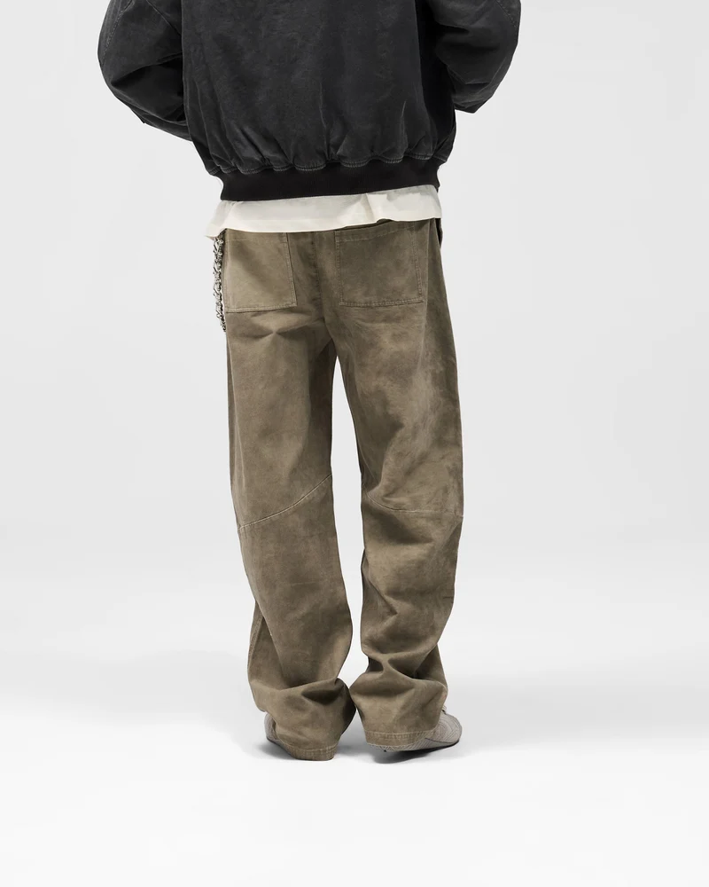 Cotton Workwear Pant - Dark Olive