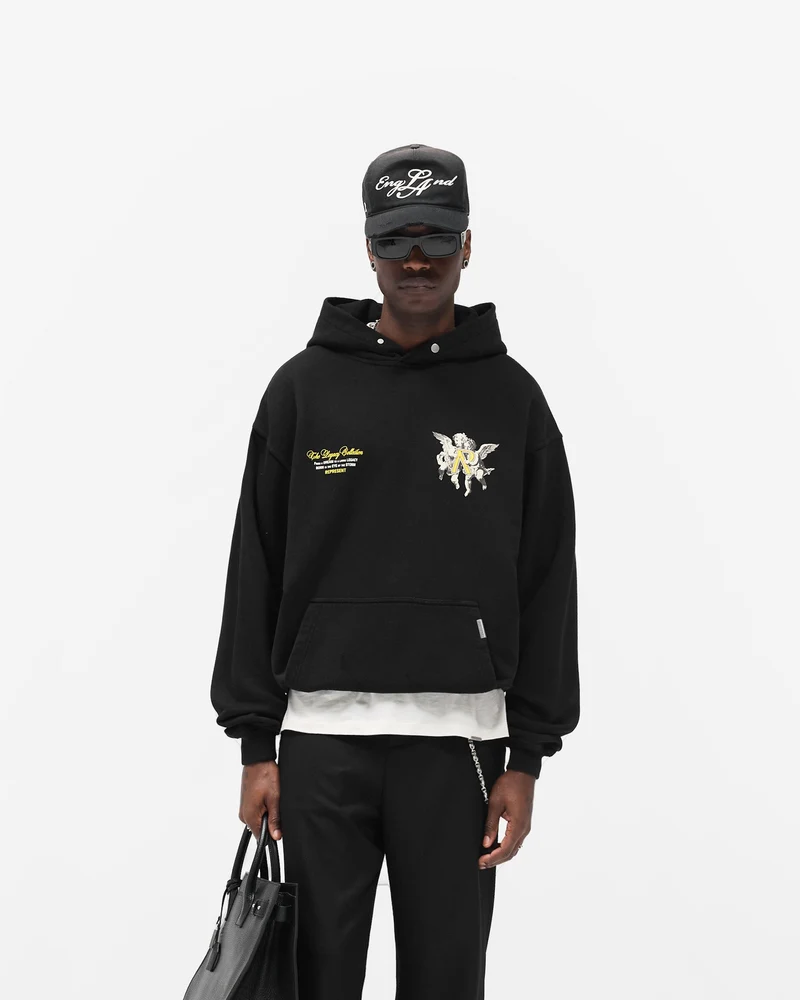 Legacy Cherubs Hoodie - Jet Black