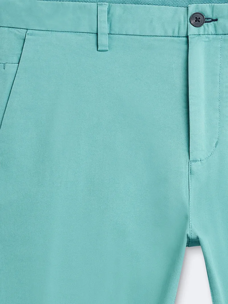 Chino slim en coton élasthane uni