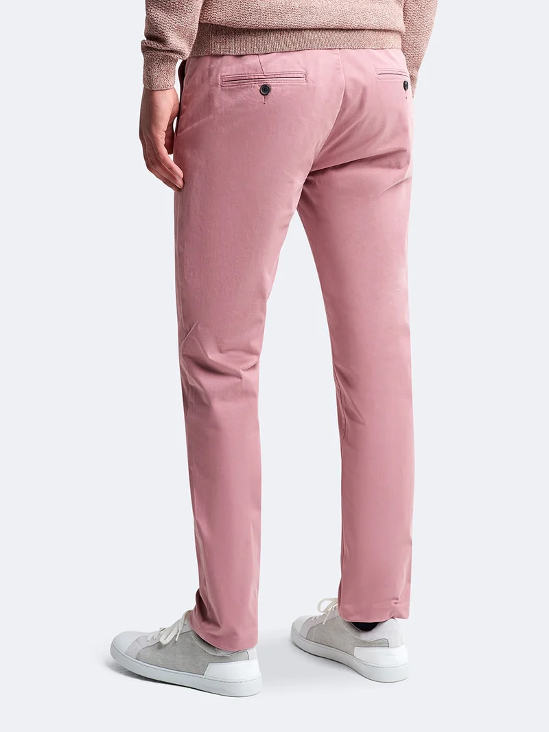 Chino slim en coton élasthane uni