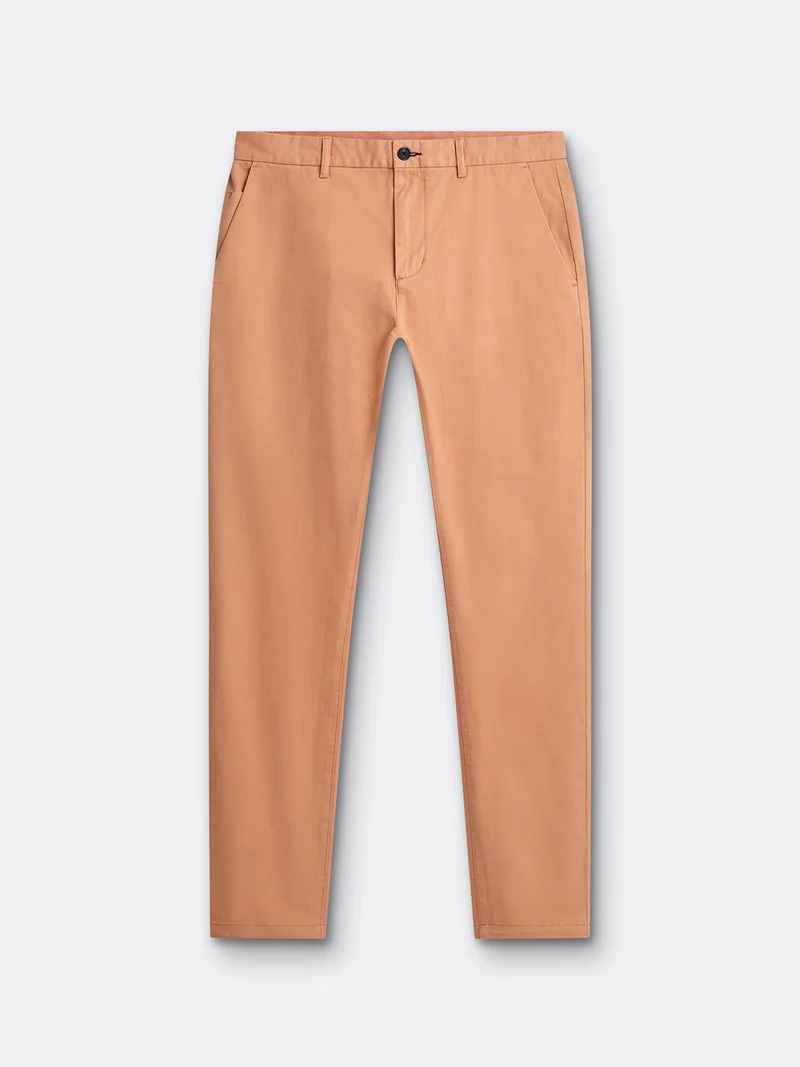 Chino slim en coton élasthane uni
