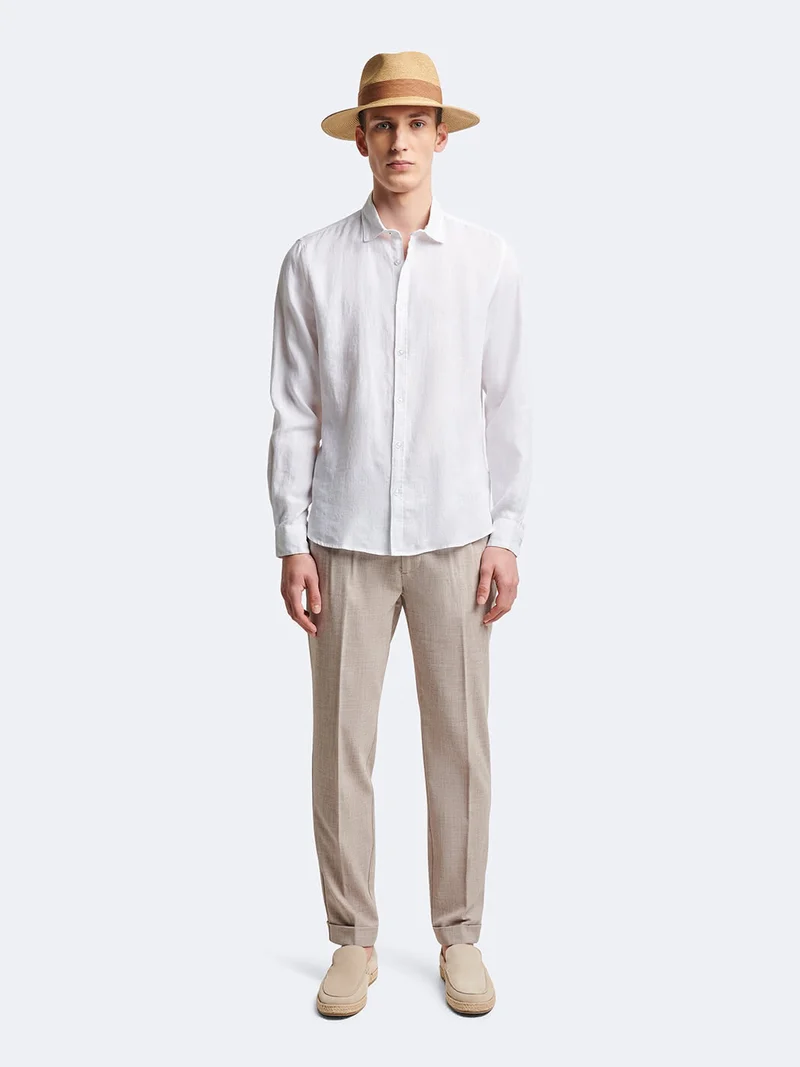Slack slim à pinces faux uni