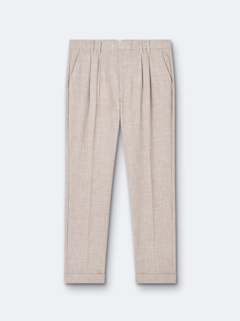Slack slim à pinces faux uni