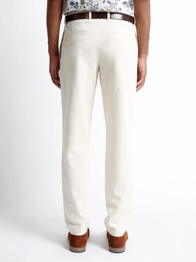 Slack armuré 100% coton lin