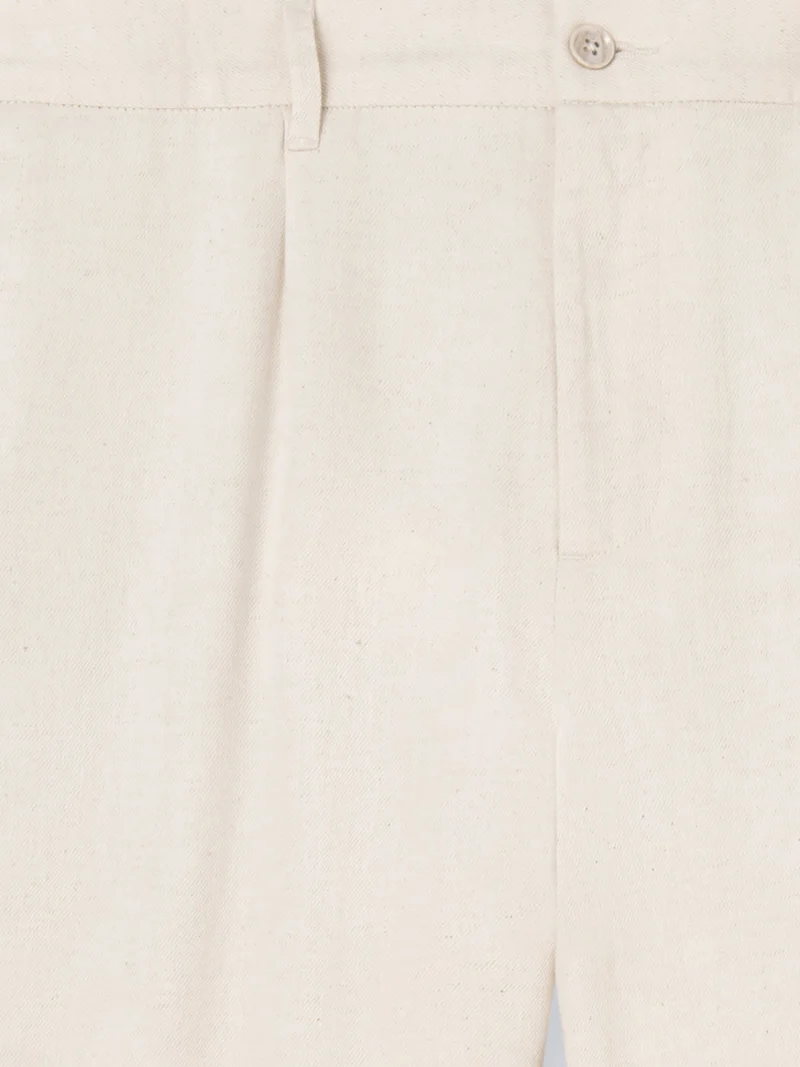 Slack armuré 100% coton lin