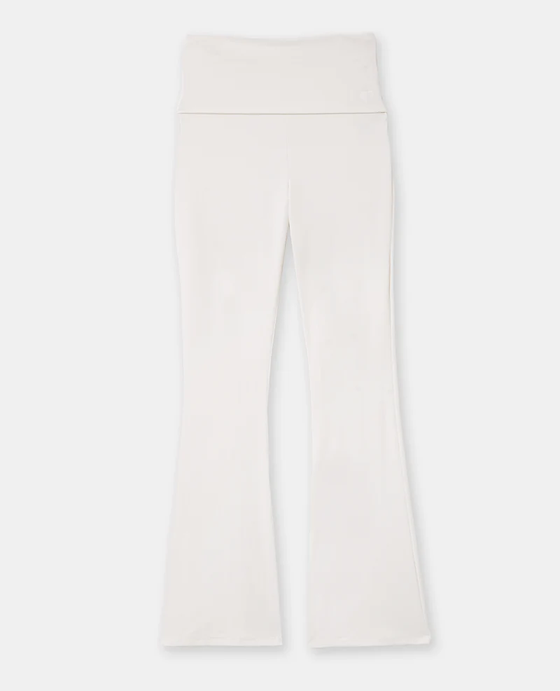 Pantalon flare en maille sculptante maille confort
