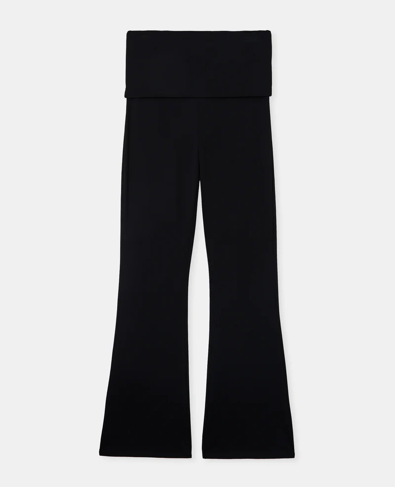 Pantalon flare en matière sculptante