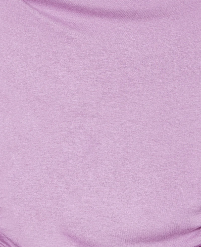 T-shirt encolure asymétrique et drapée