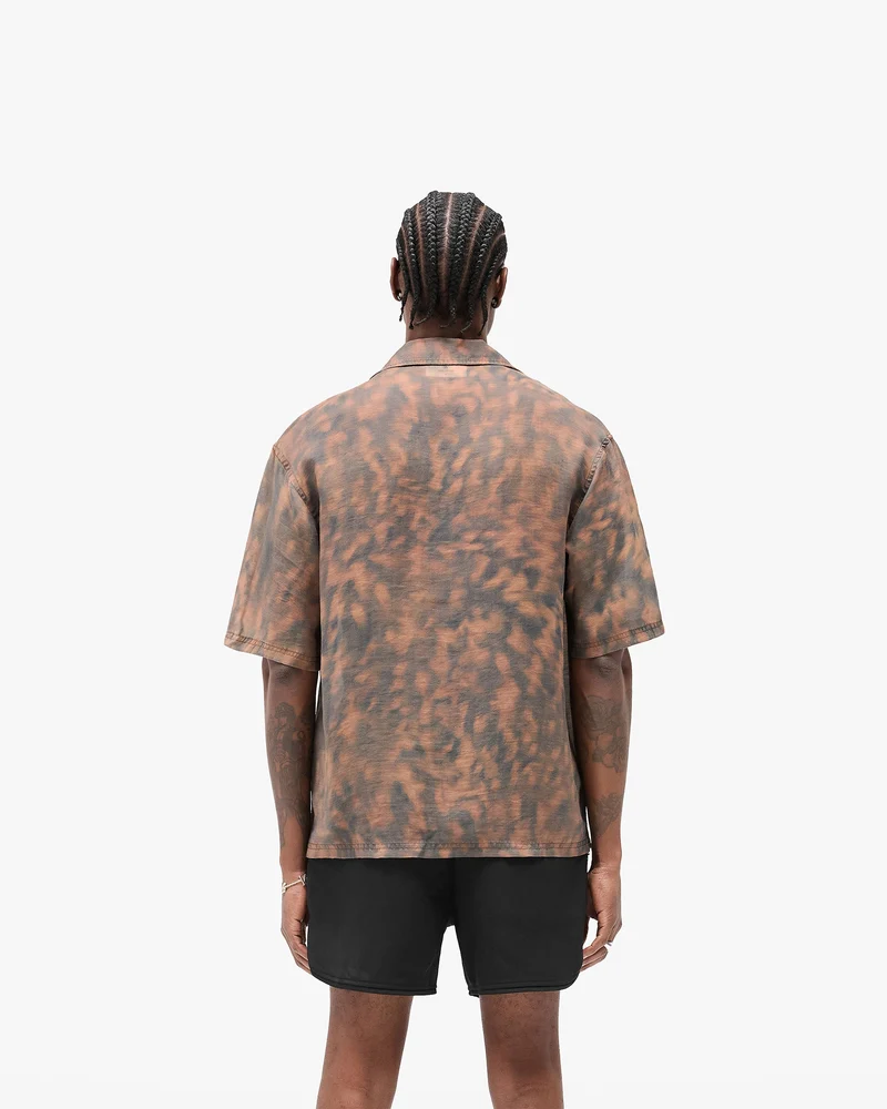 Tortoise Print Shirt - Brown