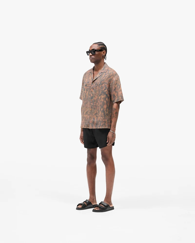 Tortoise Print Shirt - Brown