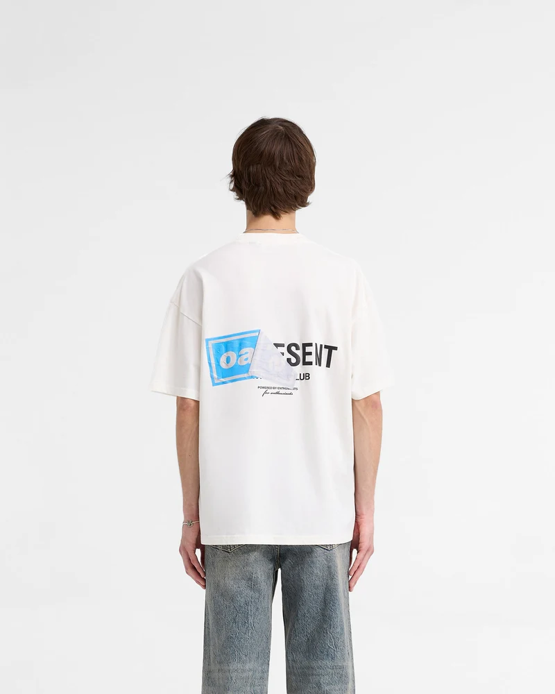 Represent X Oasis Owners Club T-Shirt - Flat White