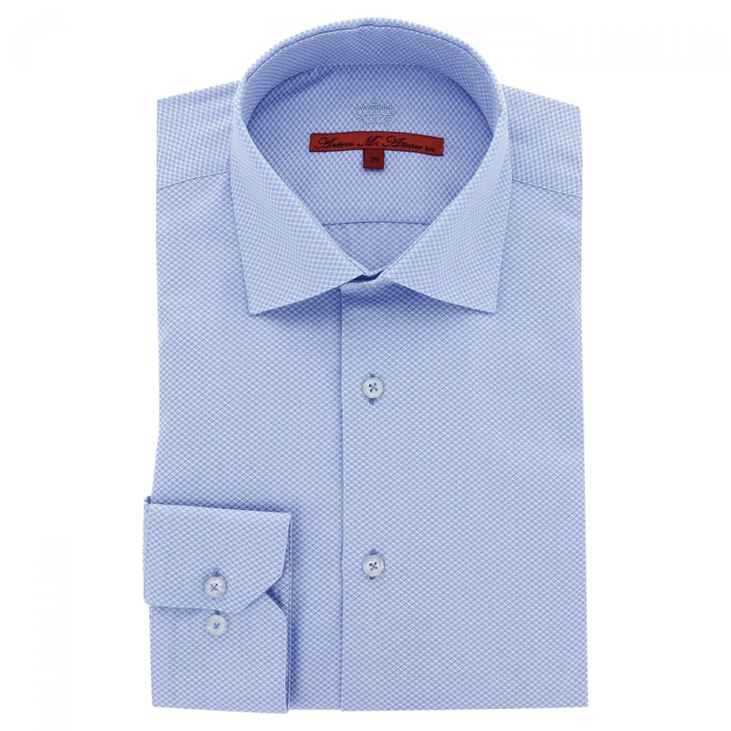 Chemise homme tissu armuré coupe droite WOLKY Andrew Mac Allister