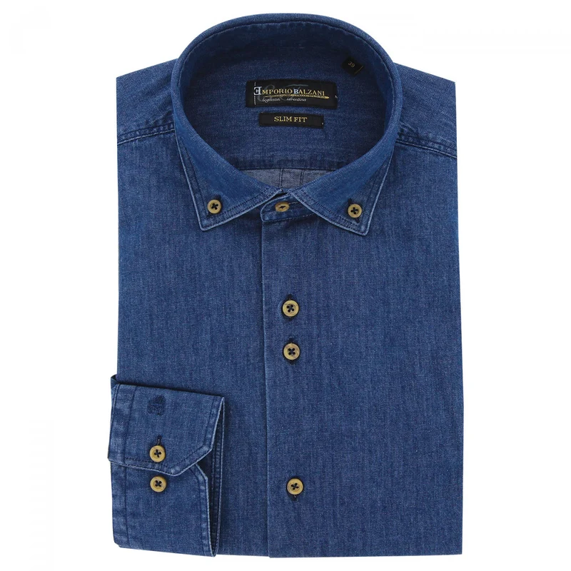 Chemise homme jean coupe cintrée JEANY Emporio balzani