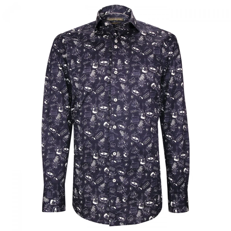 Chemise homme tissu imprimé coupe cintrée ZIK Emporio balzani
