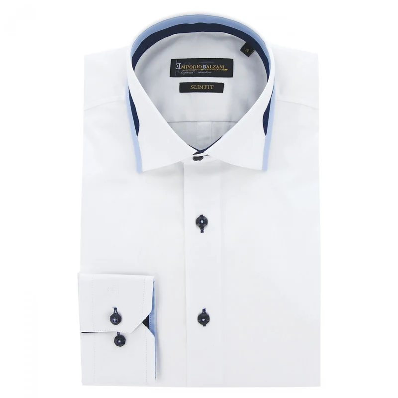 Chemise homme mode col tricolore coupe cintrée GRAFIK Emporio balzani