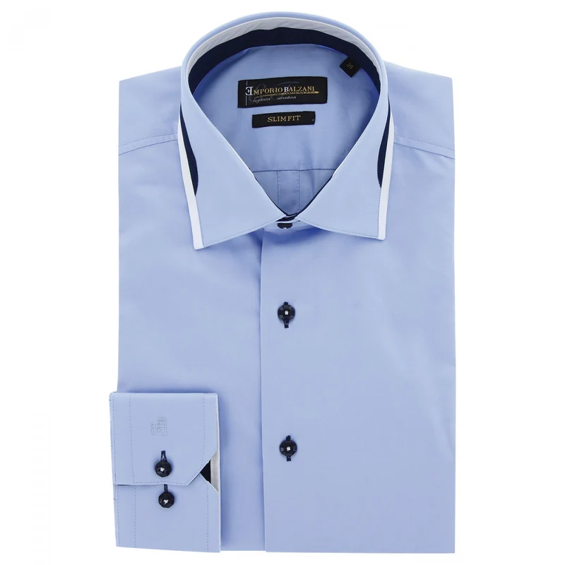 Chemise homme mode col tricolore coupe cintrée GRAFIK Emporio balzani