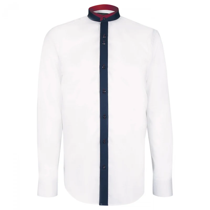 Chemise homme col mao bicolore coupe cintrée MODAO Emporio balzani