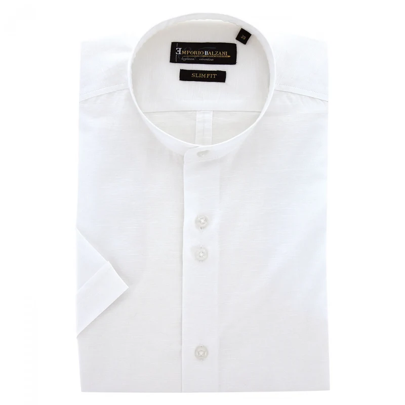 Chemisette homme col mao coupe cintrée MAAO Emporio balzani