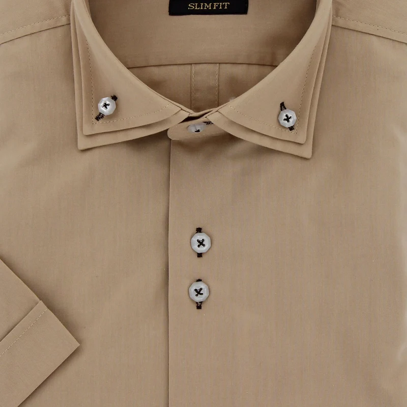 Chemisette homme double col coupe cintrée DIOBLO Emporio balzani