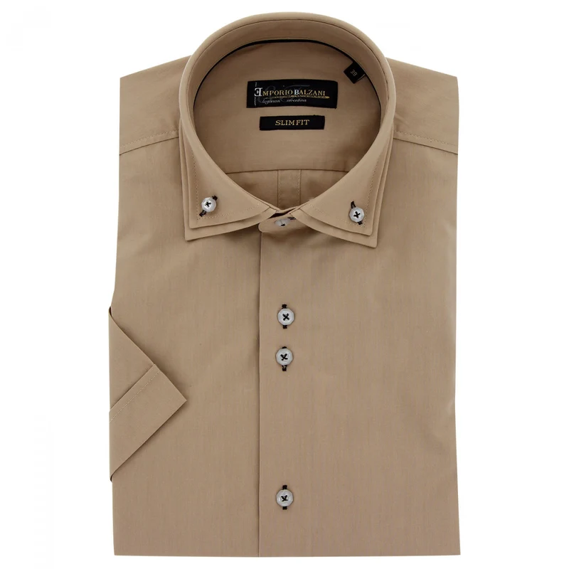 Chemisette homme double col coupe cintrée DIOBLO Emporio balzani