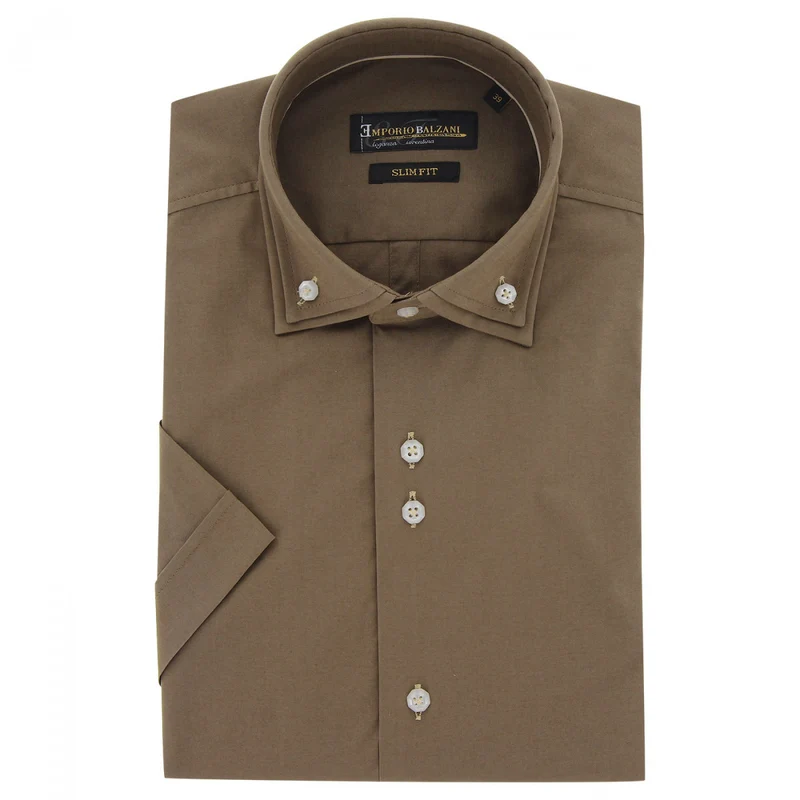Chemisette homme double col coupe cintrée DIOBLO Emporio balzani