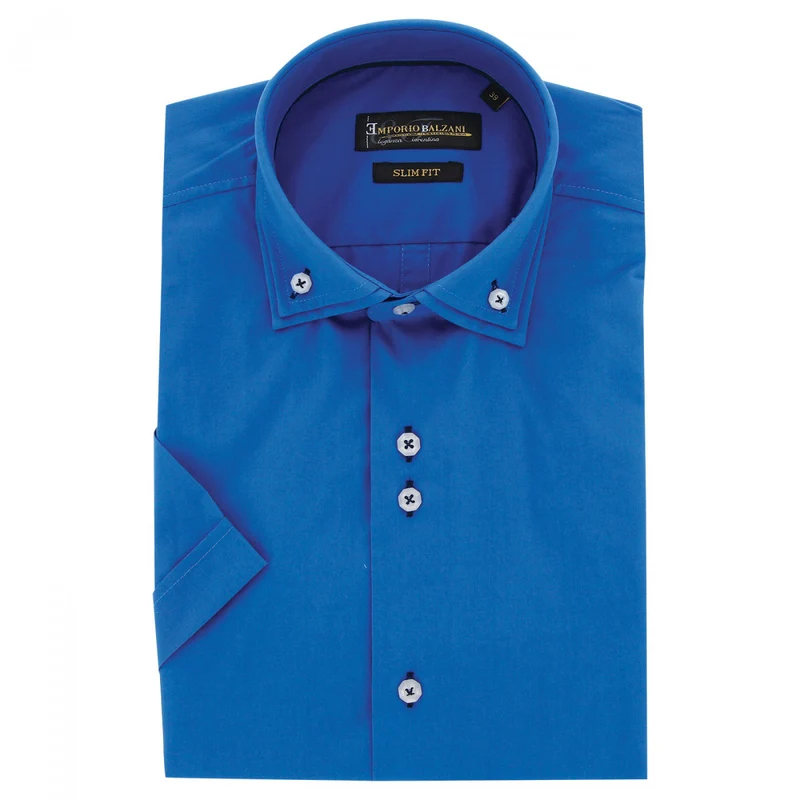 Chemisette homme double col coupe cintrée DIOBLO Emporio balzani