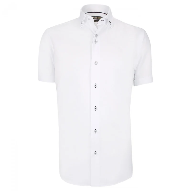Chemisette homme double col coupe cintrée DIOBLO Emporio balzani