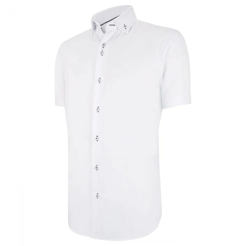 Chemisette homme double col coupe cintrée DIOBLO Emporio balzani