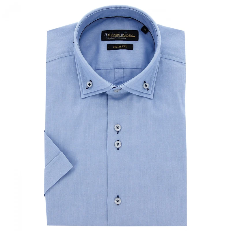 Chemisette homme double col coupe cintrée DIOBLO Emporio balzani