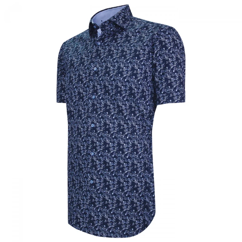 Chemisette homme liberty coupe cintrée MIMOSA Andrew Mac Allister