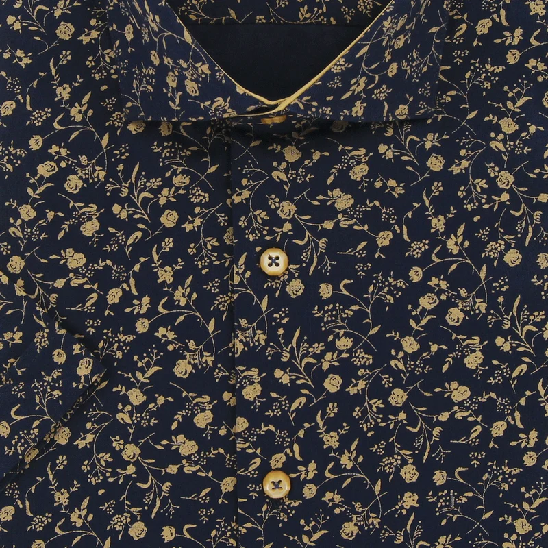 Chemisette homme liberty coupe cintrée MIMOSA Andrew Mac Allister