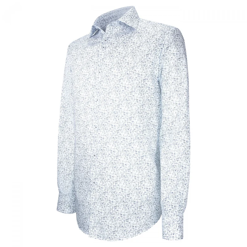 Chemise homme tissu structuré à motifs coupe droite STRUCO Emporio balzani