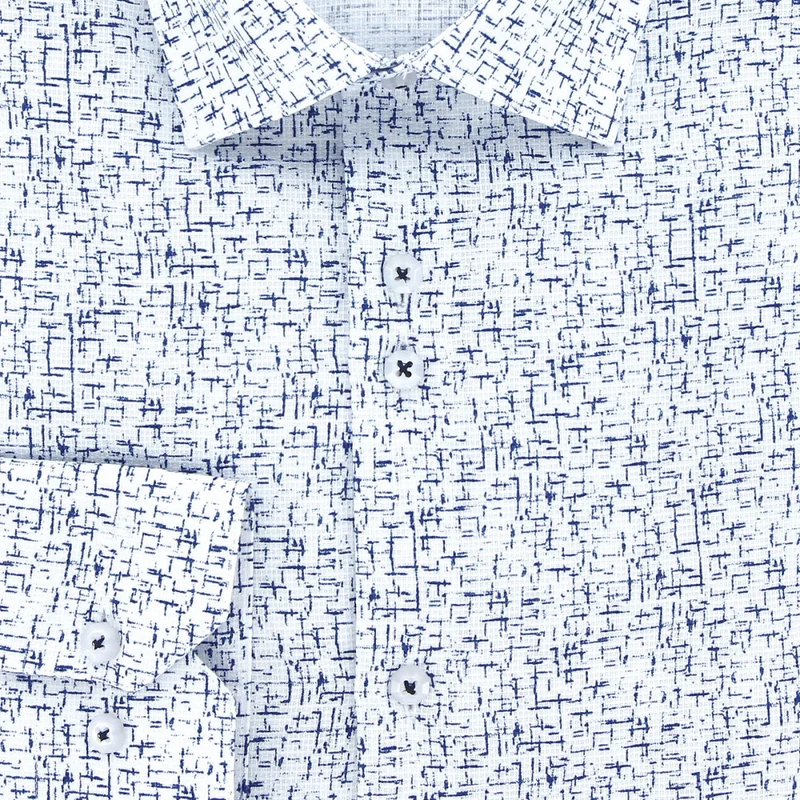 Chemise homme tissu structuré à motifs coupe droite STRUCO Emporio balzani