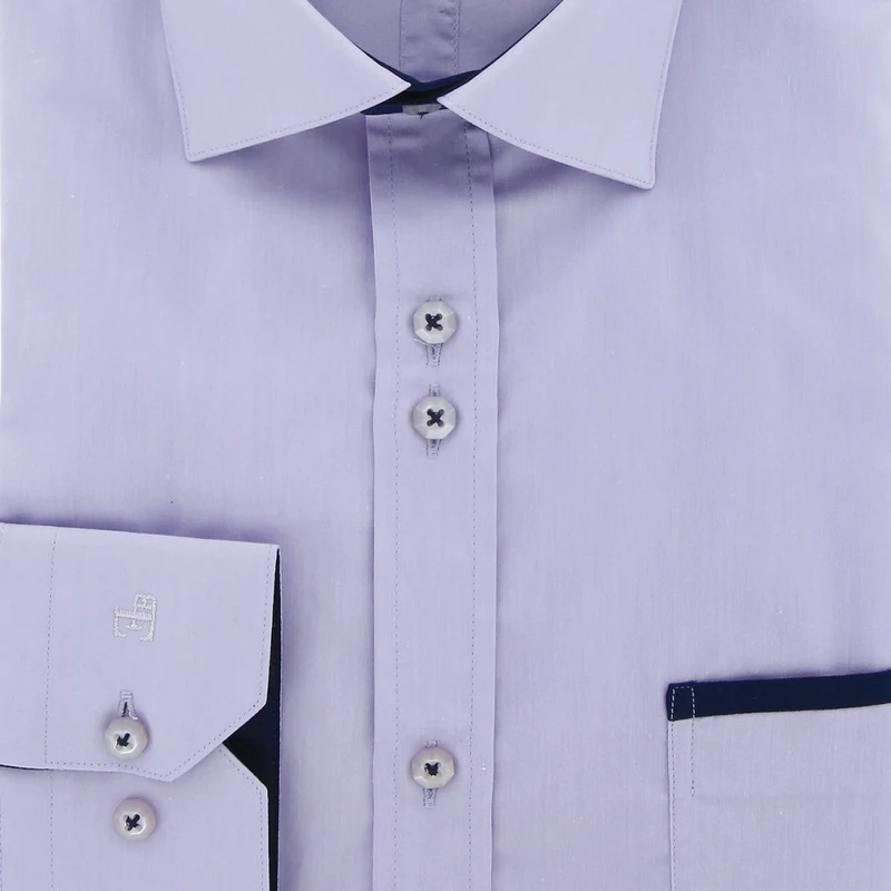 Chemise homme unie liseré sur poche coupe cintrée TASCOPO Emporio balzani