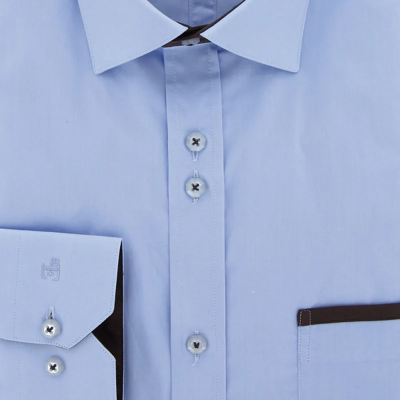 Chemise homme unie liseré sur poche coupe cintrée TASCOMAR Emporio balzani