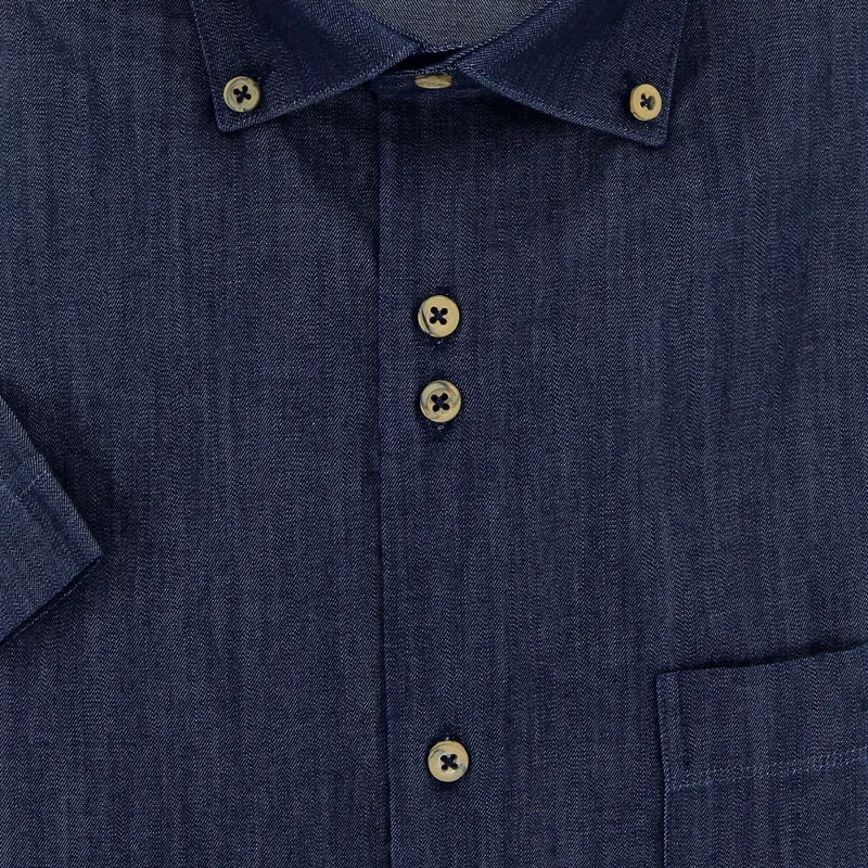Chemisette homme en jean coupe droite DENIMETA Emporio balzani