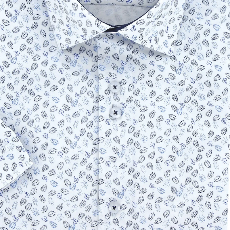 Chemisette homme à tissu imprimé coupe droite FLORALO Emporio balzani