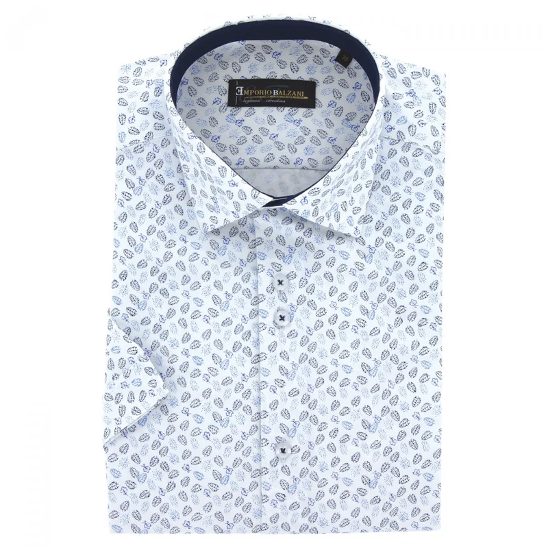 Chemisette homme à tissu imprimé coupe droite FLORALO Emporio balzani