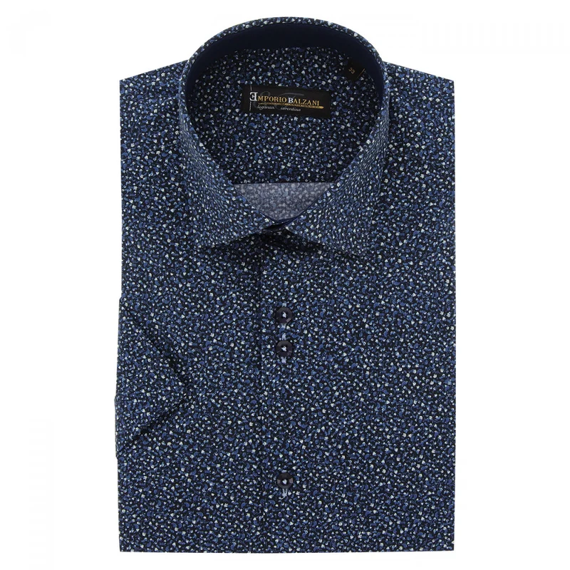 Chemisette homme à tissu imprimé floral coupe droite FLORALI Emporio balzani