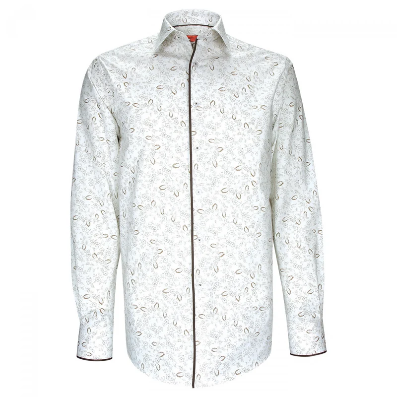 Chemise homme tissu imprimé fleuri coupe droite FLOWLEAF Andrew Mac Allister