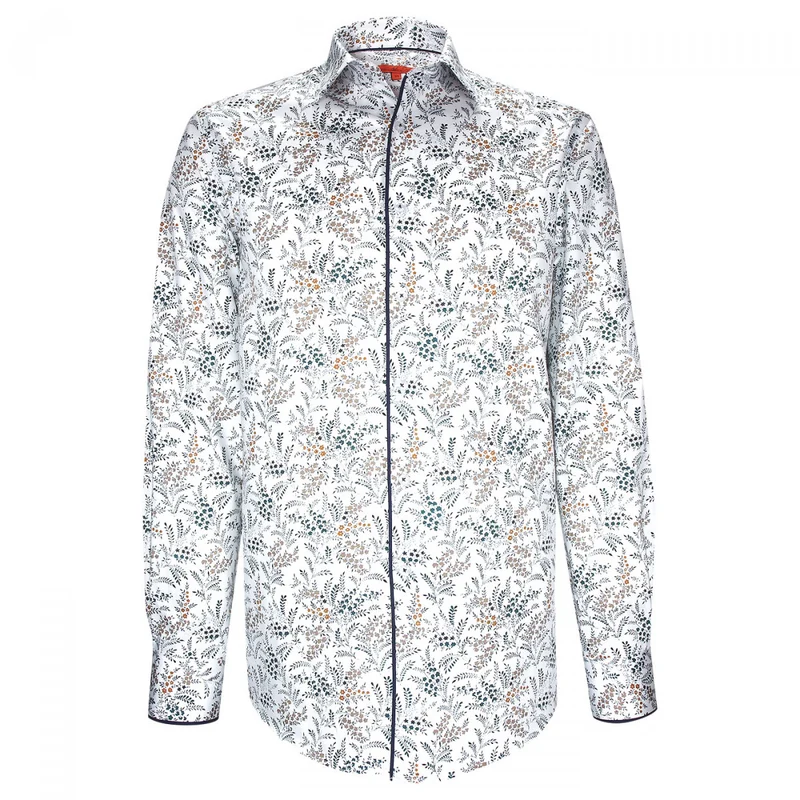 Chemise homme tissu imprimé fleuri coupe droite FLOWEAR Andrew Mac Allister
