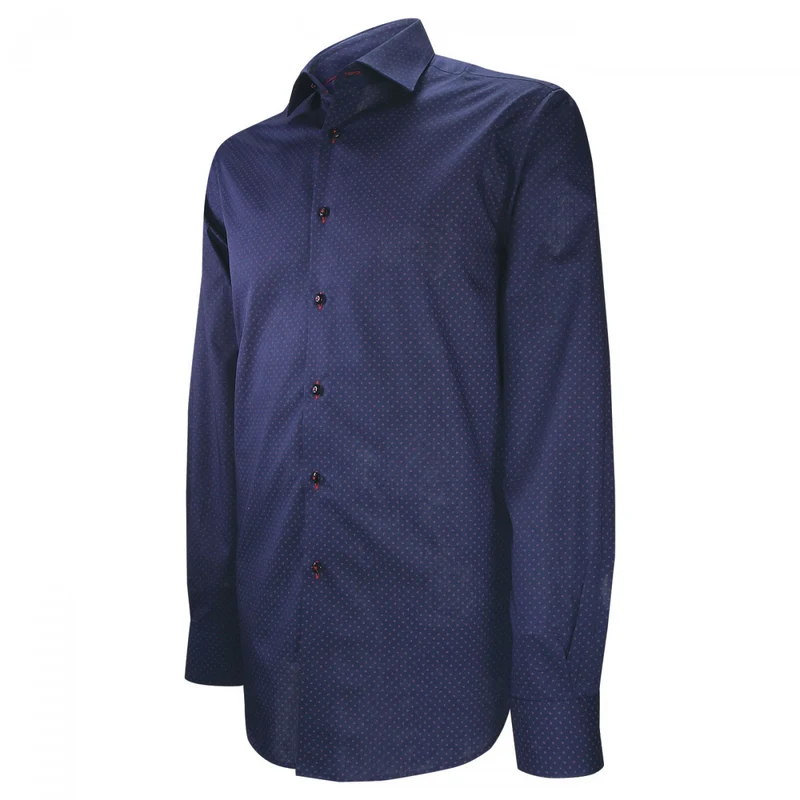 Chemise homme tissu imprimé coupe droite BLUEINK Andrew Mac Allister